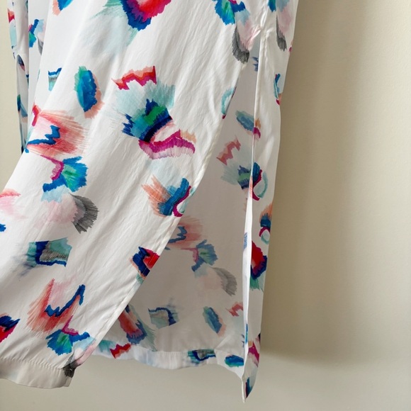 Marie Oliver Oliver Brushstroke Print Maxi Dress White Multi - Picture 7 of 10